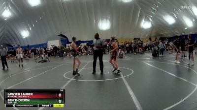 92 lbs Round 5 (8 Team) - Ben Thomson, DWA vs Sawyer Lauber, Noah Mattin`s WA