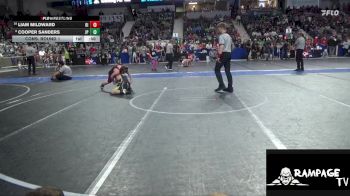 125 lbs Cons. Round 1 - Liam Mildward, Osage Indians vs Cooper Sanders, Jr. Panther