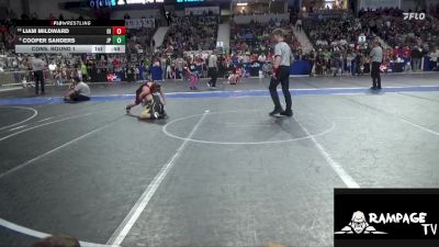 125 lbs Cons. Round 1 - Liam Mildward, Osage Indians vs Cooper Sanders, Jr. Panther