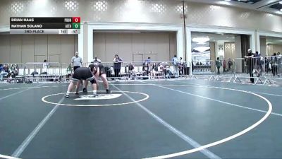 285 lbs 2nd Place - Brian Haas, Pounders WC vs Nathan Solano, Alta Loma HS