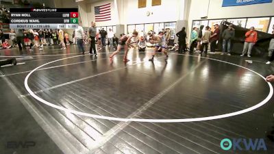 119 lbs Quarterfinal - Ryan Noll, Locust Grove Youth Wrestling vs Cordeus Wahl, Bristow Elementary Wrestling Club