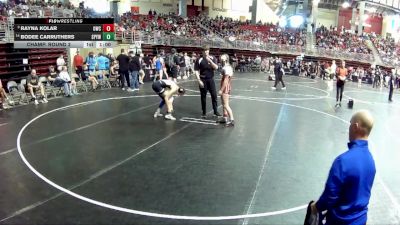 113 lbs Champ. Round 2 - Rayna Kolar, Ord Wresting Club vs Bodee Carruthers, St Paul Youth Wrestling