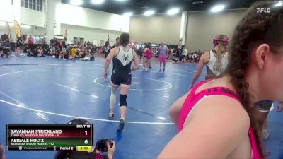 140 lbs Round 5 (8 Team) - Savannah Strickland, Charlies Angels Florida Pink vs Abigale Holtz, Nebraska Widow Makers