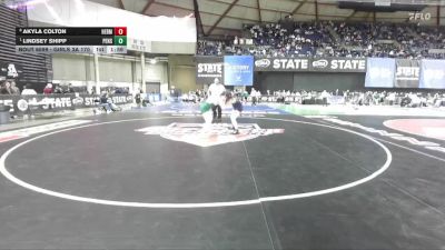 Girls 3A 170 lbs Quarterfinal - Lindsey Shipp, Peninsula (Girls) vs Akyla Colton, Hermiston (Girls)