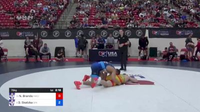 79 kg Cons 8 #2 - Nelson Brands, Hawkeye Wrestling Club / TMWC vs Devin Skatzka, Spartan Combat RTC / TMWC