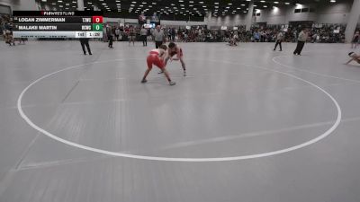 138 lbs Champ. Rd Of 32 - Logan Zimmerman, Team Zapas Wrestling Club vs Malakii Martin, Bear Cave Wrestling Club