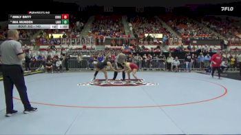 140 lbs Cons. Semi - Mia Munden, Larned HS vs Emily Britt, Columbus Hs