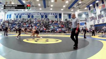 126 lbs 3rd Place Match - Cohen Lewis, Bowling Green vs Branden Cross, Bluffton