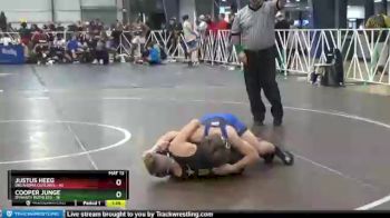 110 lbs Round 5 - Cooper Junge, Dynasty Ruthless vs Justus Heeg, Oklahoma Outlaws