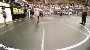 56-60 lbs Rr Rnd 1 - Azayla Mitchell, El Reno Wrestling Club vs Jolene Chuculate, HURRICANE WRESTLING ACADEMY