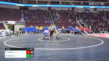 145 lbs Semifinal - Gryphon Callihan, Chestnut Ridge Hs vs Brandon Gedman, Southern Columbia Area Hs