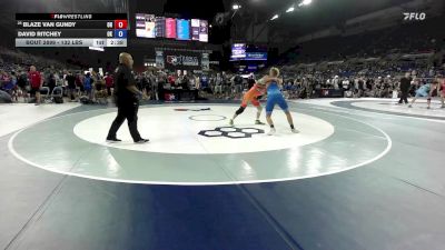 132 lbs Cons. Rd Of 32 - Blaze Van Gundy, OH vs David Ritchey, OK