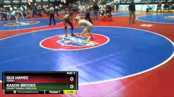 1 lbs Quarterfinal - Gus Hames, Trion vs Kason Brooks, Mount Paran Christian