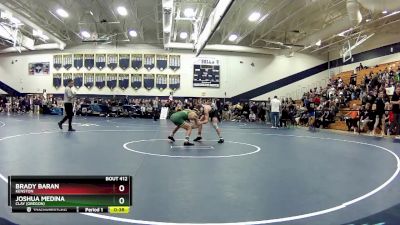 113 lbs Cons. Round 5 - Joshua Medina, Clay (Oregon) vs Brady Baran, Kenston