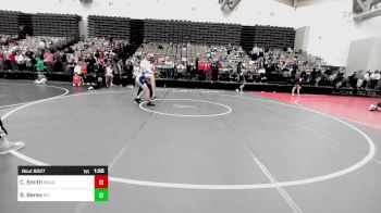 128-H lbs Quarterfinal - Carter Smith, Bangor vs Brandon Beres, Mt. Olive