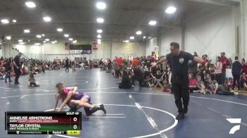 86 lbs Cons. Round 2 - Annelise Armstrong, Barry County Grapplers Association vs Taylor Crystal, West Michigan Pursuit