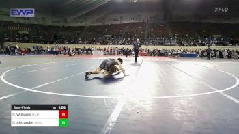 94 lbs Semifinal - Cache Williams, Team Choctaw vs Corbin Alexander, Broken Arrow Junior High