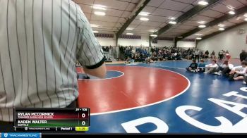 106 lbs Semifinal - Rylan McCormick, Thunder Basin High School vs Kaden Walter, Buffalo