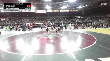 120 lbs Quarterfinal - Ryker Allen, Post Falls vs Carson Leonard, Lakeland