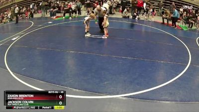 45 lbs Cons. Round 2 - Jackson Colvin, Roy Wrestling Club vs Zaxon Brenton, Badlands Elite