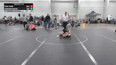 56 lbs Round 4 (8 Team) - Paul Pons, Mat Assassins Red vs Sterling Welsh, 84 Athletes