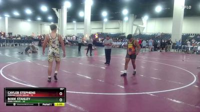 157 lbs Round 3 (6 Team) - Bode Stanley, Iowa Gables vs Cayleb Stephens, Indiana Goon Squad