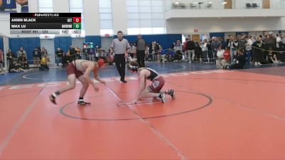 120 lbs Cons. Round 1 - Max Lu, Haverford School vs Aiden Black, Gettysburg