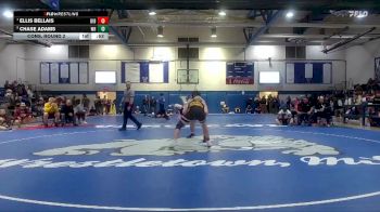 150 lbs Cons. Round 2 - Ellis Bellais, D`Iberville High School vs Chase Adams, West Harrison High School