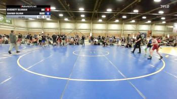 43 kg Rr Rnd 5 - Everett Bluman, DoughBoy WC - HSE vs Zavier Olver, Mat Assassins Blue - HSE