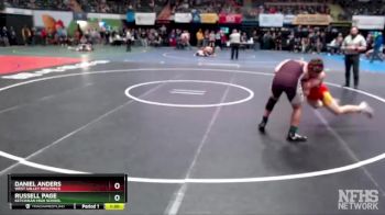 160 lbs Champ. Round 1 - Daniel Anders, West Valley Wolfpack vs Russell Page, Ketchikan High School