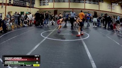 84 lbs Cons. Round 1 - Vincent Aparicio, Pennsbury Falcon Wrestling Club vs Andrew Dahl, Williamsburg Wrestling Club