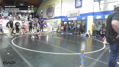 76 lbs Rr Rnd 3 - Skyler Oliva, Victory Youth Wrestling vs Jentri Patterson, Unattached