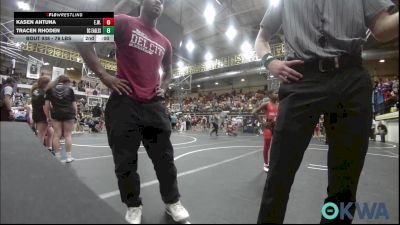 76 lbs Consi Of 4 - Tracen Rhoden, Del City Little League Wrestling vs Waylon Coney, Choctaw Ironman