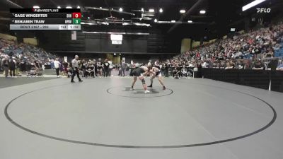 190 lbs Quarterfinal - Elijah Mathis, Lansing HS vs Cayson Hart, Overland Park - St. Thomas Aquinas HS