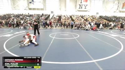 116 lbs Champ. Round 1 - Kohl Muller, Anarchy Wrestling vs Anthony Perrino, Club Not Listed