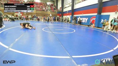 110 lbs Rr Rnd 4 - Millie Rumsey, Pawhuska Elks Takedown vs Zoey Vaughn, Sperry Wrestling Club