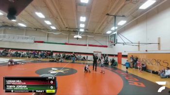 77 lbs Cons. Round 2 - Logan Hill, Cody Wrestling Club vs Tobyn Jordan, Powell Wrestling Club