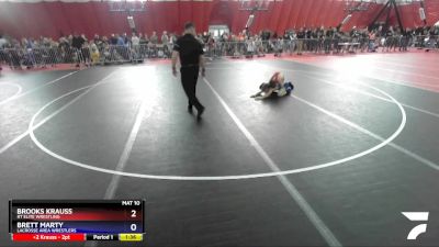 92 lbs Quarterfinal - Brooks Krauss, RT Elite Wrestling vs Brett Marty, LaCrosse Area Wrestlers