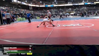 106 lbs Cons. Round 3 - Brock Williams, Redmond vs Teagan Navarro, Nampa