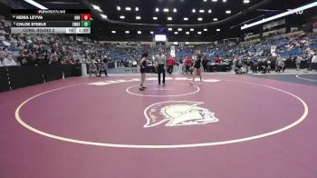 110 lbs Cons. Round 2 - Keira Leyva, Great Bend Hs vs Chloe Steele, Emporia Hs