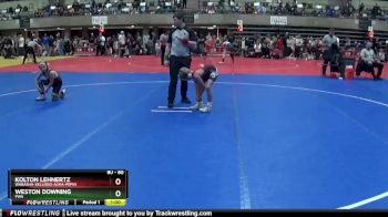80 lbs Round 1 - Weston Downing, FWA vs Kolton Lehnertz, Wabasha-Kellogg-Alma-Pepin