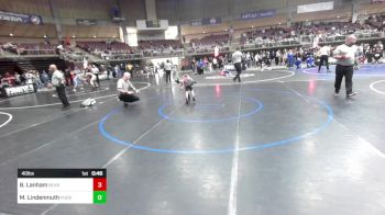 40 lbs Round Of 16 - Briggs Lanham, Bear Cave vs Mason Lindenmuth, Pueblo County WC