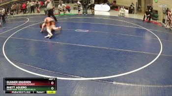 125 lbs Champ. Round 1 - Gunner Knudsen, Sanderson Wrestling Academy vs Rhett Aguero, Snake River Youth Wrestling Cl