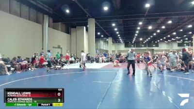 125 lbs Round 3 (6 Team) - Caleb Edwards, Carolina Hammer Squad vs Kendall Lewis, Alabama Elite Gold