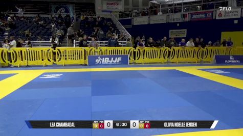 Olivia Noelle Jensen vs Lea Chambadal 2025 Pan IBJJF Jiu-Jitsu No-Gi Championship