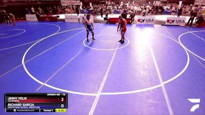 79 lbs Semifinal - Jimmy Felix, California vs Richard Garcia, South High School Wrestling