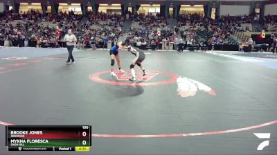 100 lbs Cons. Round 3 - Brooke Jones, Kenwood vs Mykha Floresca, Oxon Hill