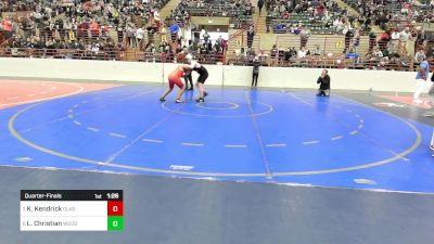 140 lbs Quarterfinal - Kellen Kendrick, Glasgow Wrestling Academy vs Logan Christian, Woodstock City Wrestling