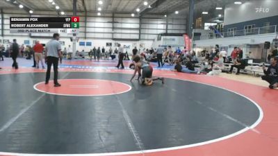 144 lbs 3rd Place Match - Benjamin Fox, VA Team Predator vs Robert Alexander, Sly Fox Wrestling Club