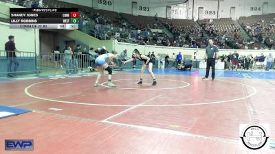 101 lbs Consi Of 32 #2 - Shandy Jones, Coweta vs Lilly Robbins, Westmoore Wresting